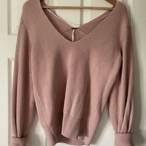 Free people pink sweater